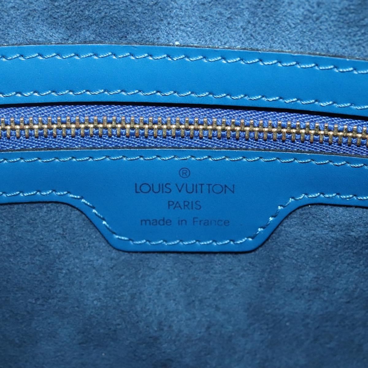 Louis Vuitton Lussac Handbag Epi Leather, BLUE, LEATHER, Shoulder bag