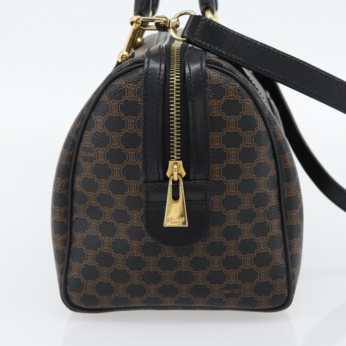 Celine Macadam Handbag Macadam with leather, Black, Canvas, Handbag