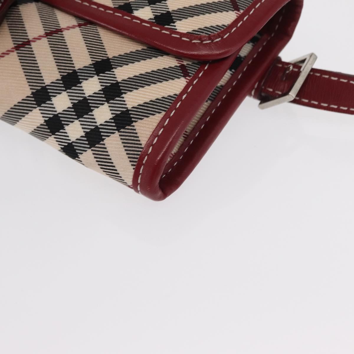Burberry Waist Bag Vintage Check Canvas, BEIGE, CANVAS, Clutche & pouche