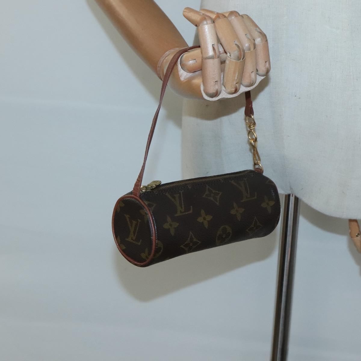 Louis Vuitton Papillon Pochette Monogram Canvas, BROWN, CANVAS, Clutche & pouche
