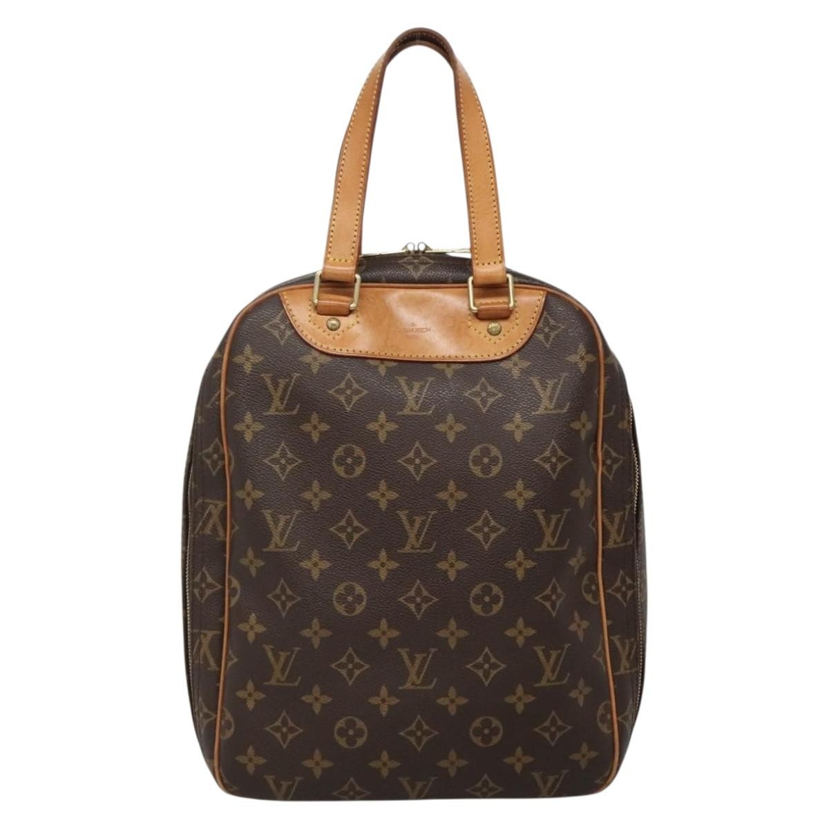 Louis Vuitton Excursion Handbag Monogram Canvas, BROWN, CANVAS, Handbag
