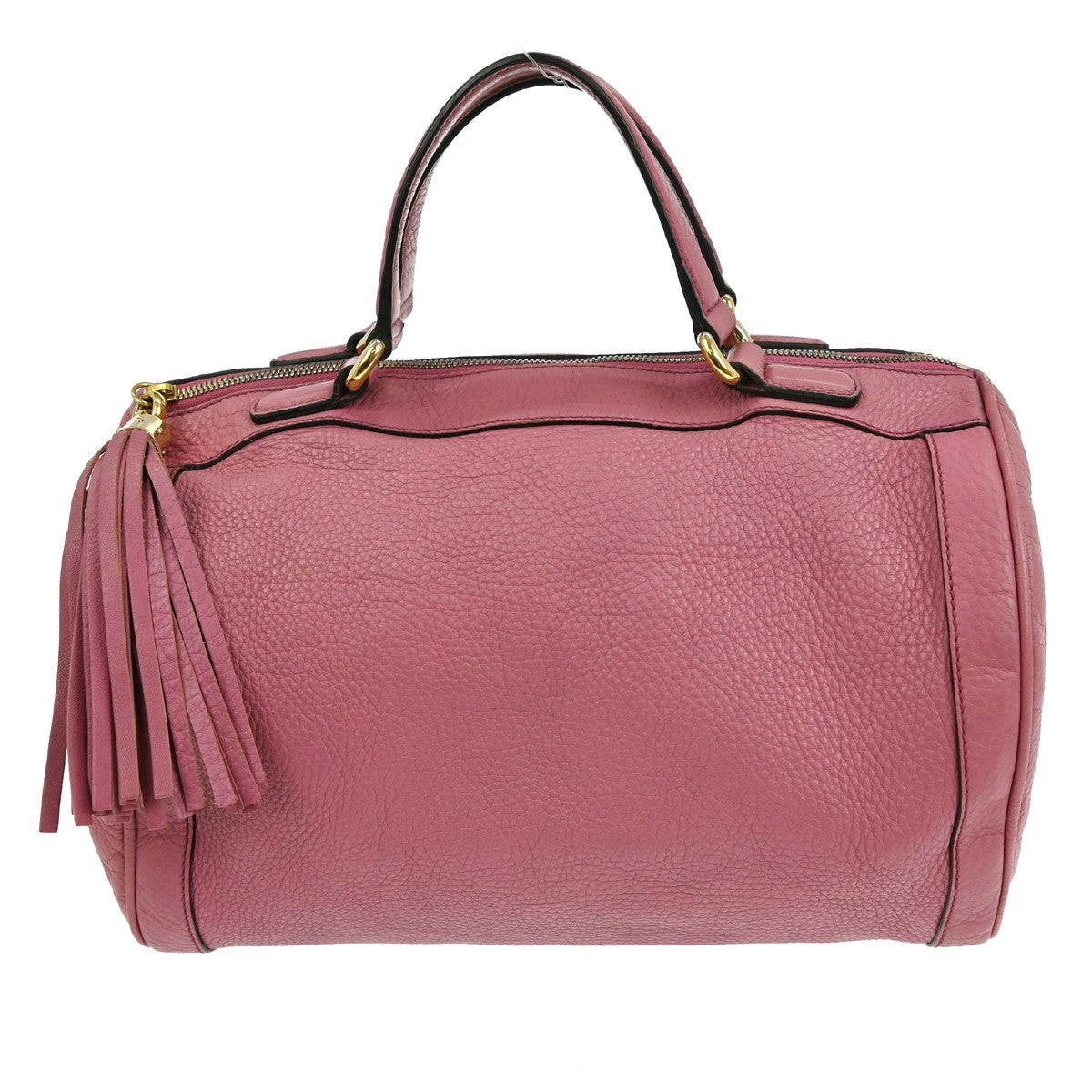 Gucci Soho Boston Bag Leather, PINK, LEATHER, Travel bag