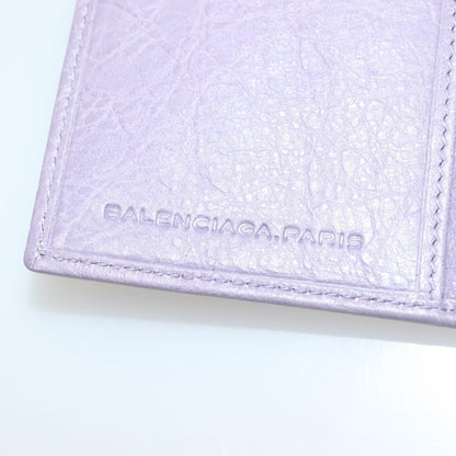 Balenciaga Classic Continental Zip Around Wallet Leather, PURPLE, LEATHER, Wallets