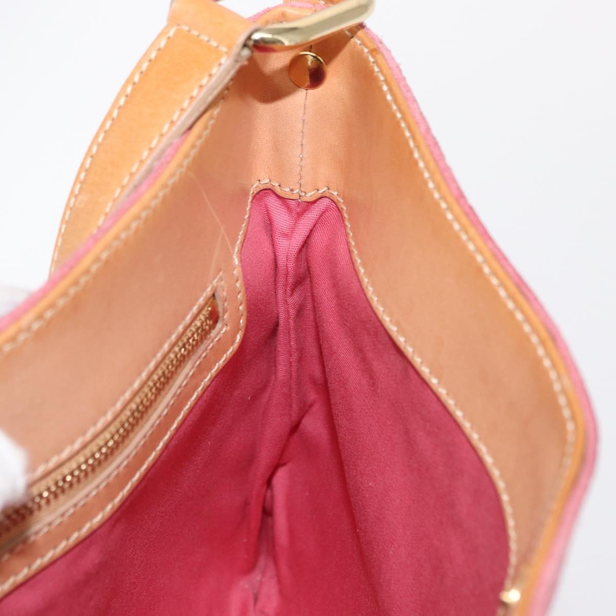Celine C Macadam Shoulder bag Suede, PINK, SUEDE, Shoulder bag