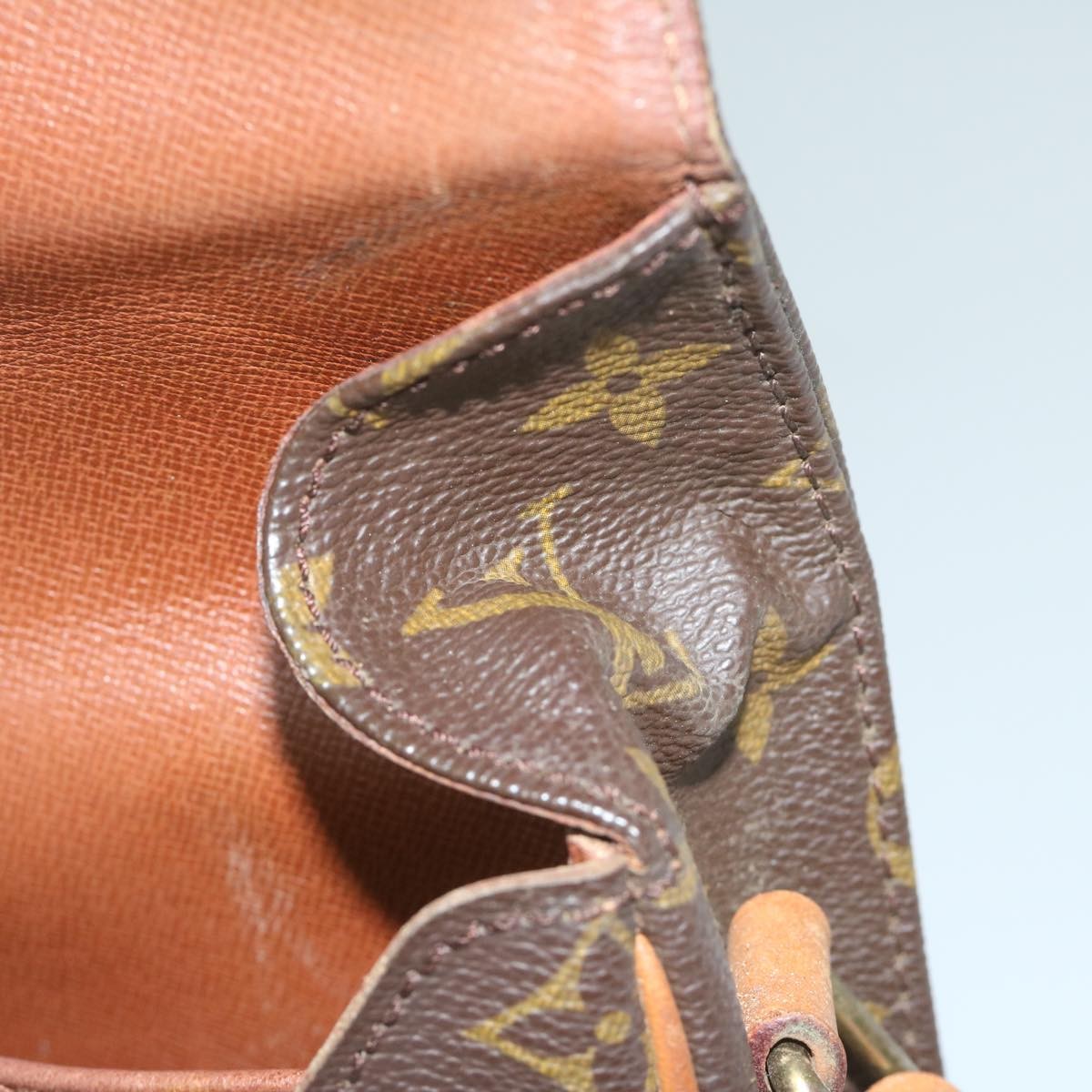 Louis Vuitton Cartouchiere Handbag Monogram Canvas, BROWN, CANVAS, Handbag