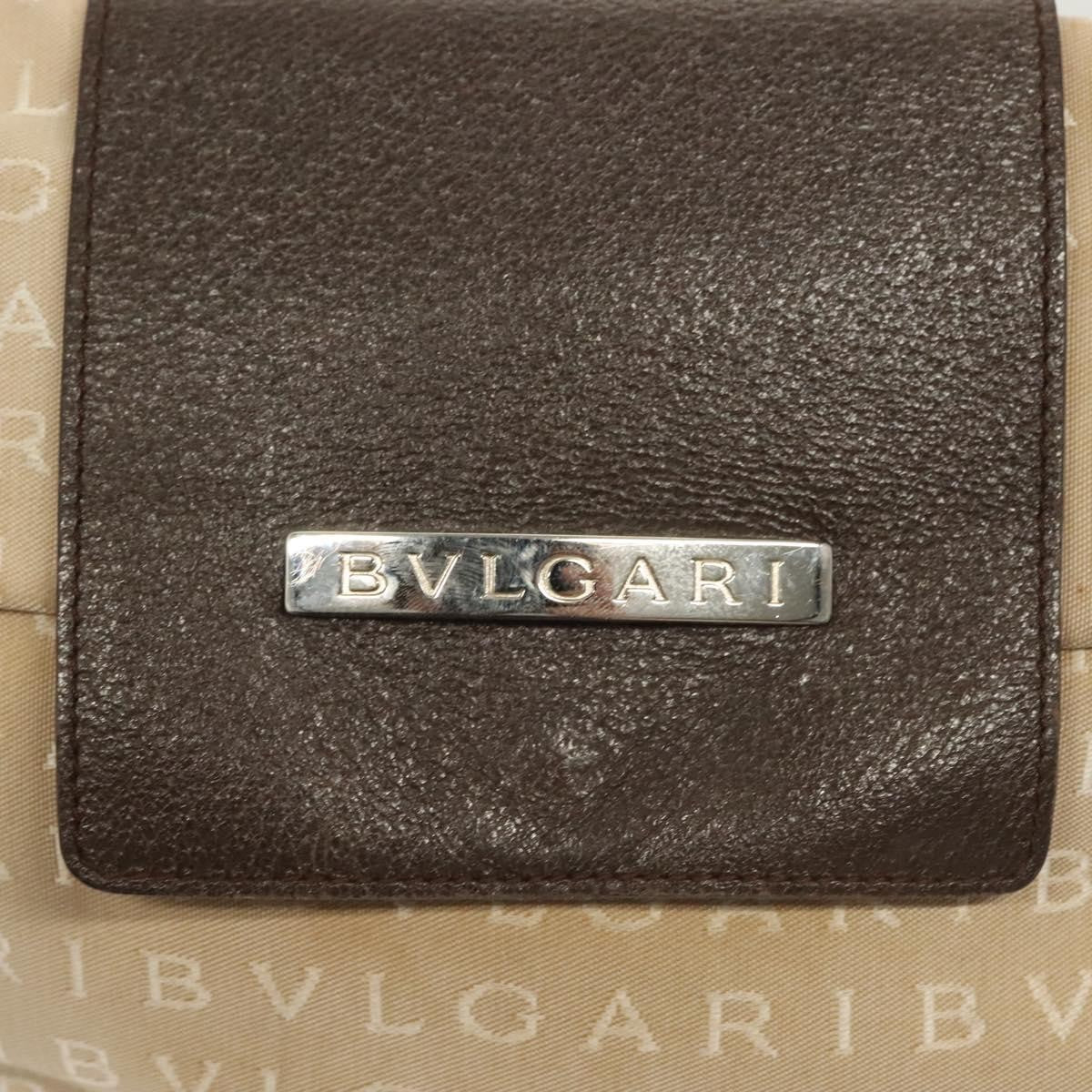 Bvlgari B.Zero1 Logomania Bag Canvas with Leather, BEIGE, CANVAS, Shoulder bag