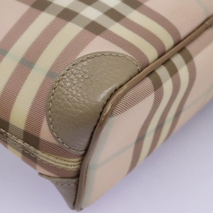 Burberry Nova Check Tote Canvas and Leather, PINK, CANVAS, Tote bag