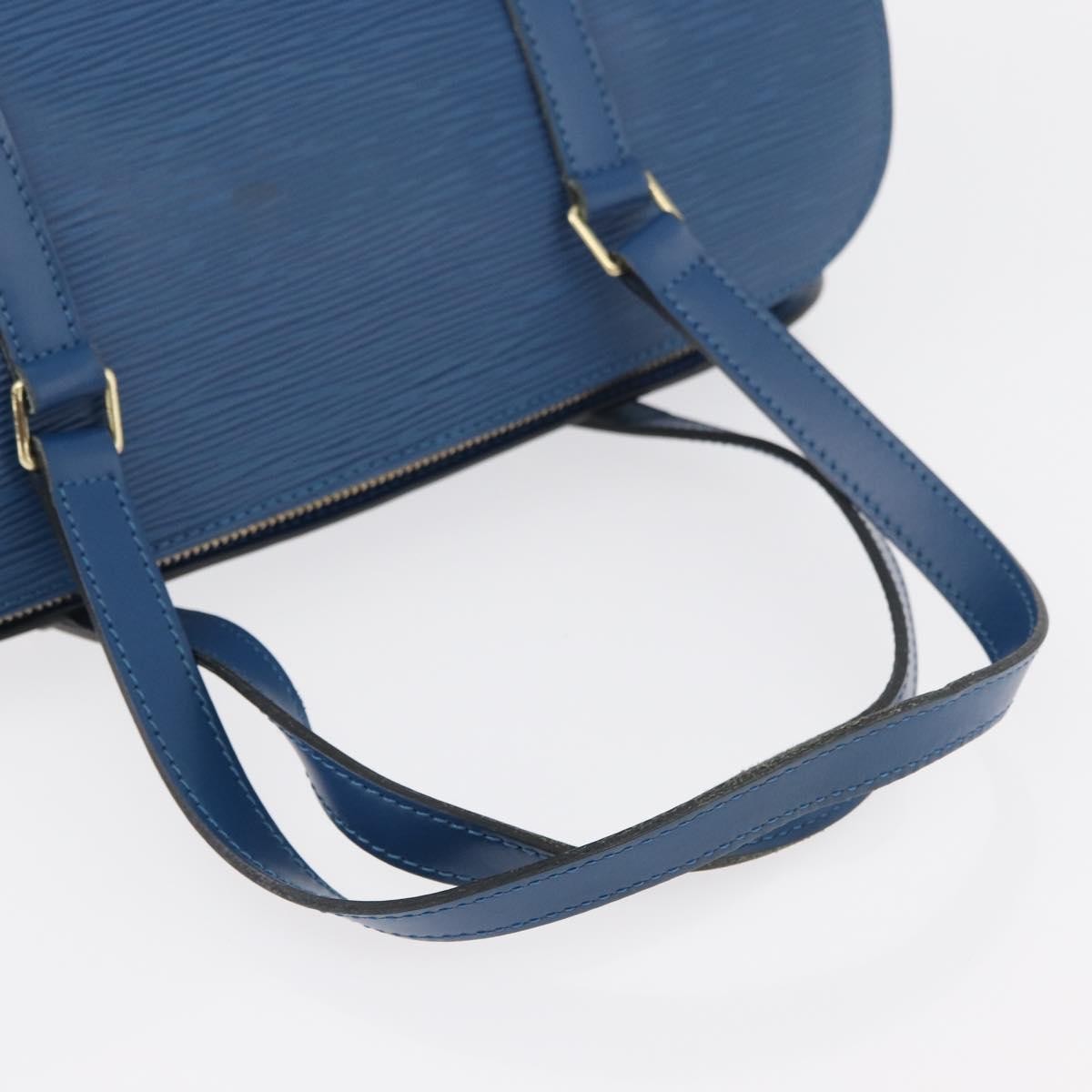 Louis Vuitton Soufflot Handbag Epi Leather, Blue, Leather, Handbag