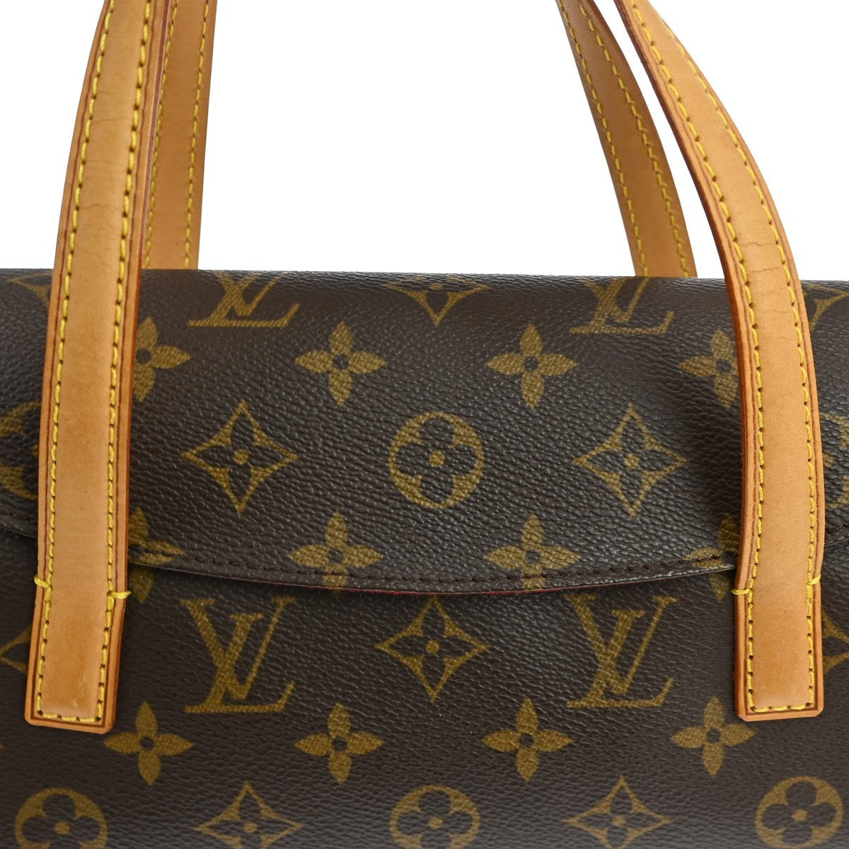 Louis Vuitton Sonatine Handbag Monogram Canvas, BROWN, CANVAS, Handbag