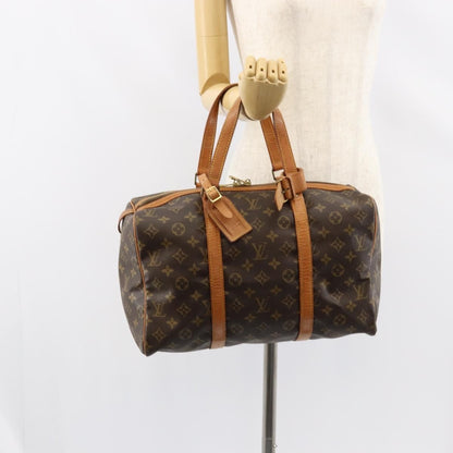 Louis Vuitton Sac Souple Handbag Monogram Canvas, BROWN, CANVAS, Travel bag