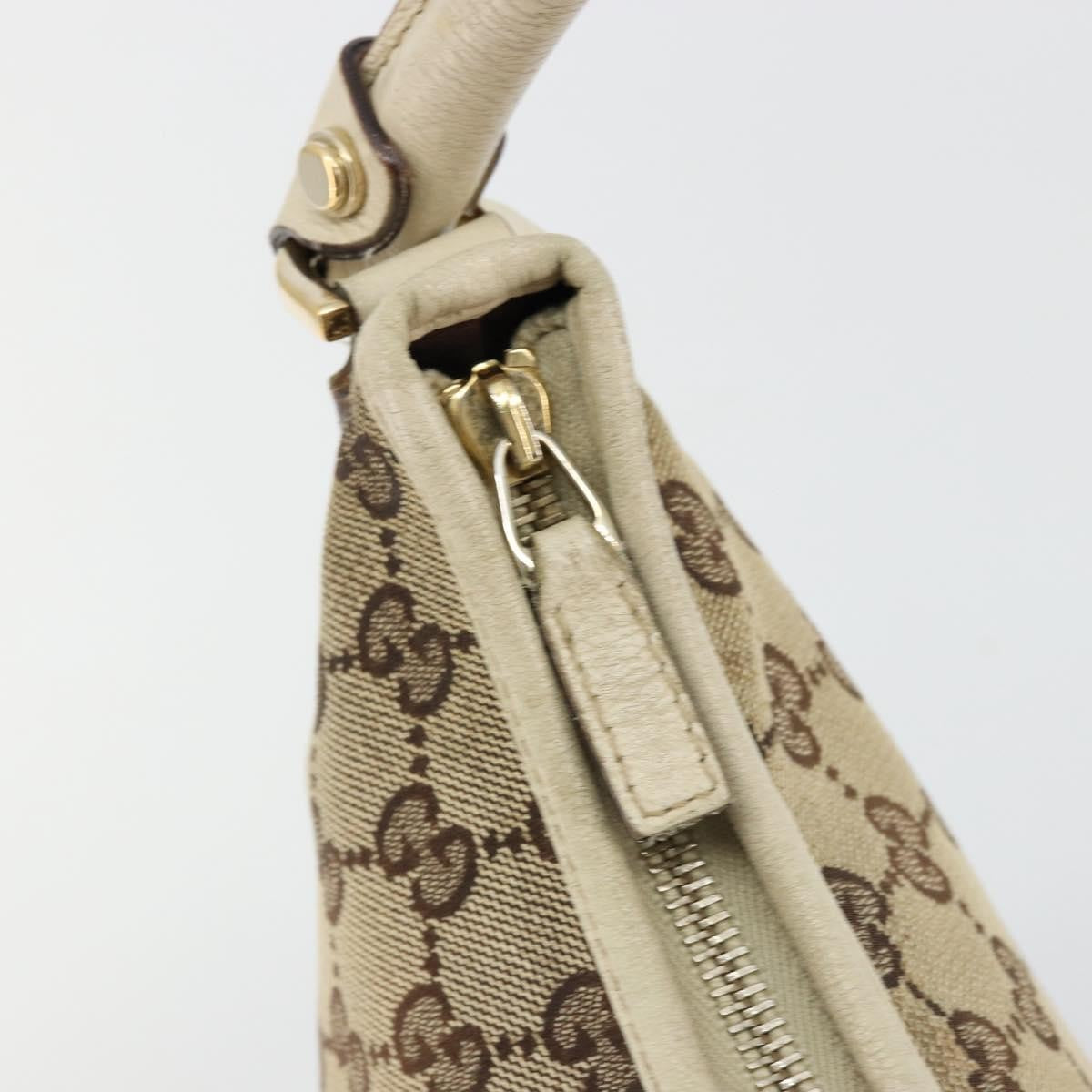 Gucci Abbey Shoulder Bag GG Canvas, Beige, Canvas, Shoulder Bag
