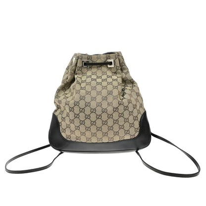 Gucci Drawstring Backpack GG Canvas, BROWN, CANVAS, Backpack