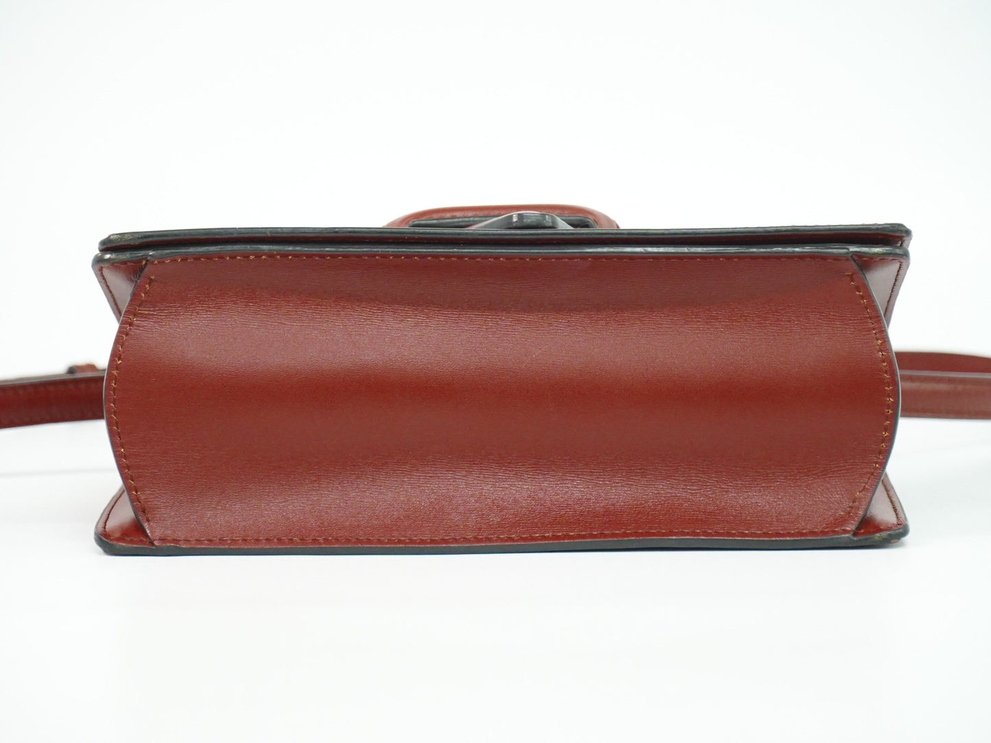 Loewe Barcelona Shoulder Bag Leather, BURGUNDY, LEATHER, Shoulder bag