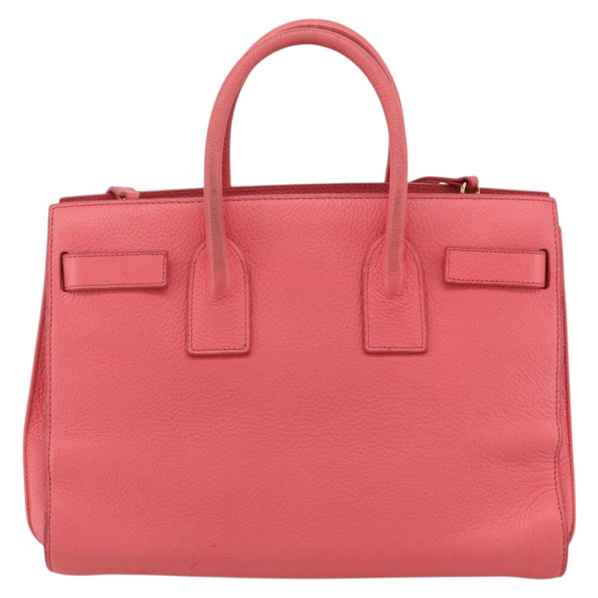 Saint Laurent Sac de Jour Bag Leather, PINK, LEATHER, Handbag