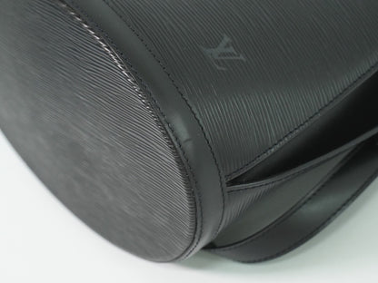 Louis Vuitton Cluny Shoulder Bag Epi Leather, BLACK, LEATHER, Shoulder bag