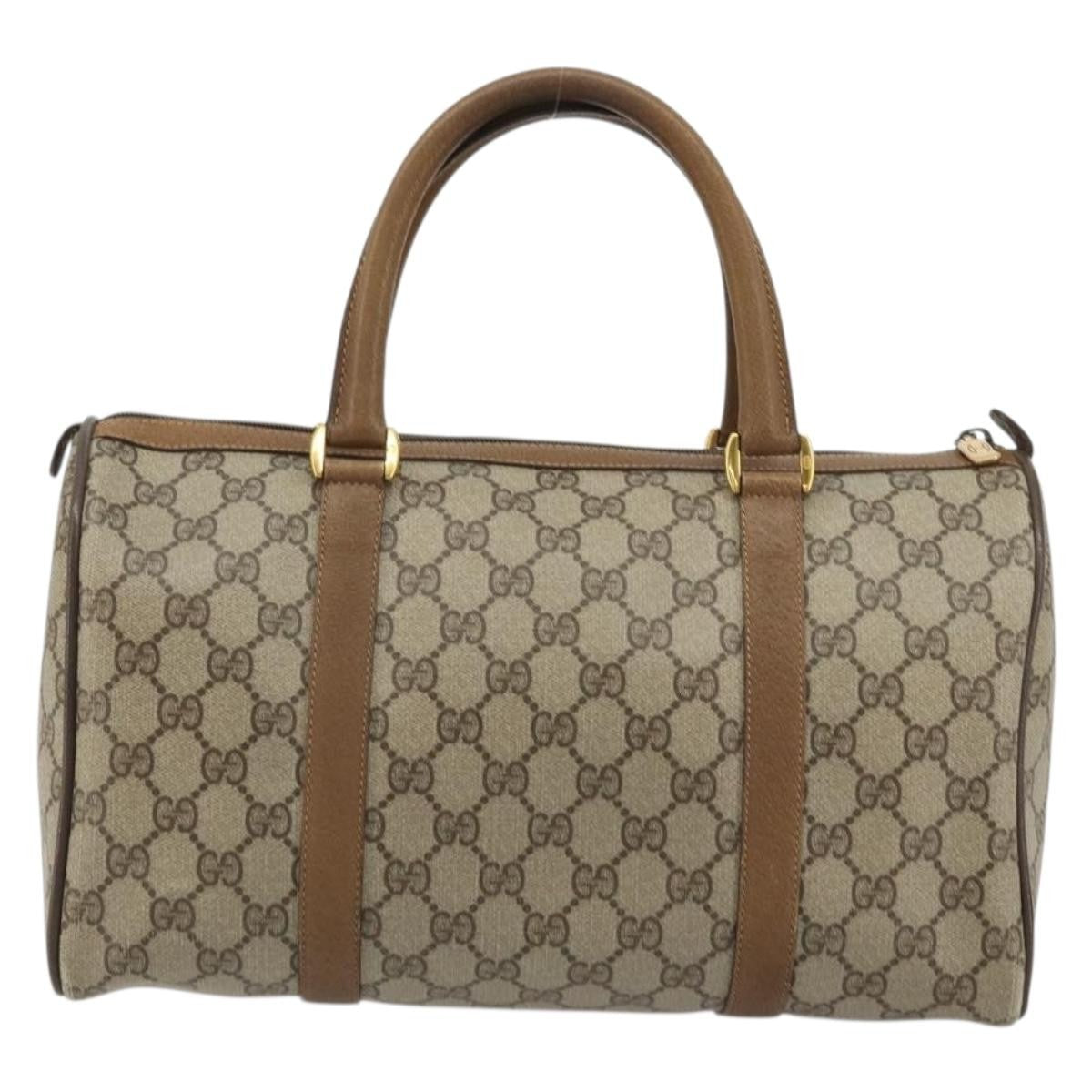 Gucci Vintage Web Sherry Line Handbag Micro GG Canvas, Beige, Canvas, Handbag