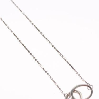 Tiffany & Co. Elsa Peretti Double Loop Pendant Necklace Silver 925, SILVER, SILVER, Necklace