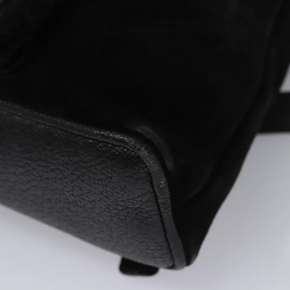 Gucci Gucci bamboo backpack daim, BLACK, SUEDE, Backpack