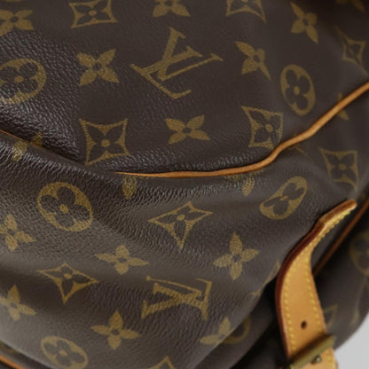 Louis Vuitton Saumur Handbag Monogram Canvas, BROWN, CANVAS, Shoulder bag