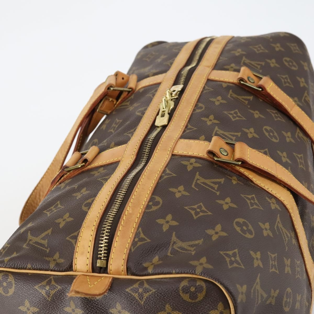 Louis Vuitton Sac Souple Handbag Monogram Canvas, BROWN, CANVAS, Travel bag