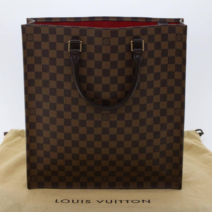 Louis Vuitton Sac Plat Bag Damier, BROWN, CANVAS, Handbag