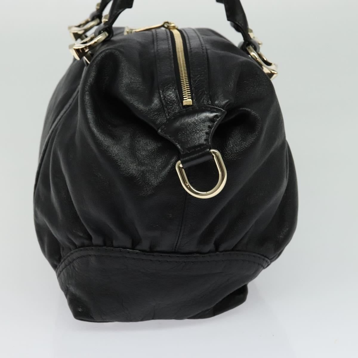 Gucci Nail Boston Bag Leather, BLACK, LEATHER, Travel bag