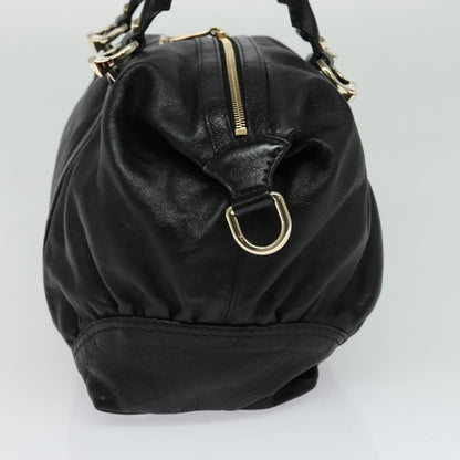 Gucci Nail Boston Bag Leather, BLACK, LEATHER, Travel bag