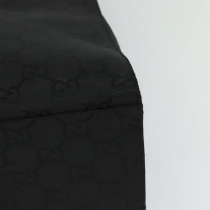 Gucci Vintage Bamboo Handle Tote GG Nylon, Black, Nylon, Tote Bag