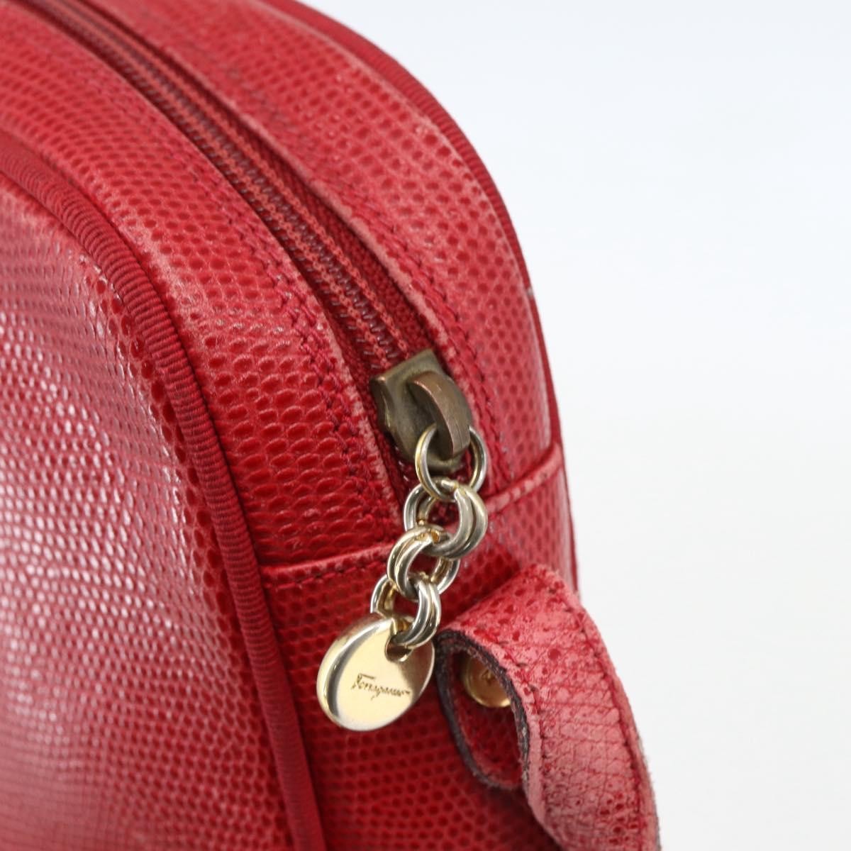 Salvatore Ferragamo Vara Bow camera Shoulder Bag Leather, RED, LEATHER, Shoulder bag