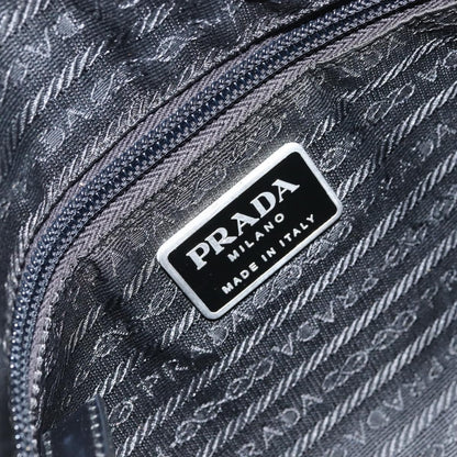 Prada Front Zip Messenger Bag Tessuto, Black, Nylon, Shoulder Bag