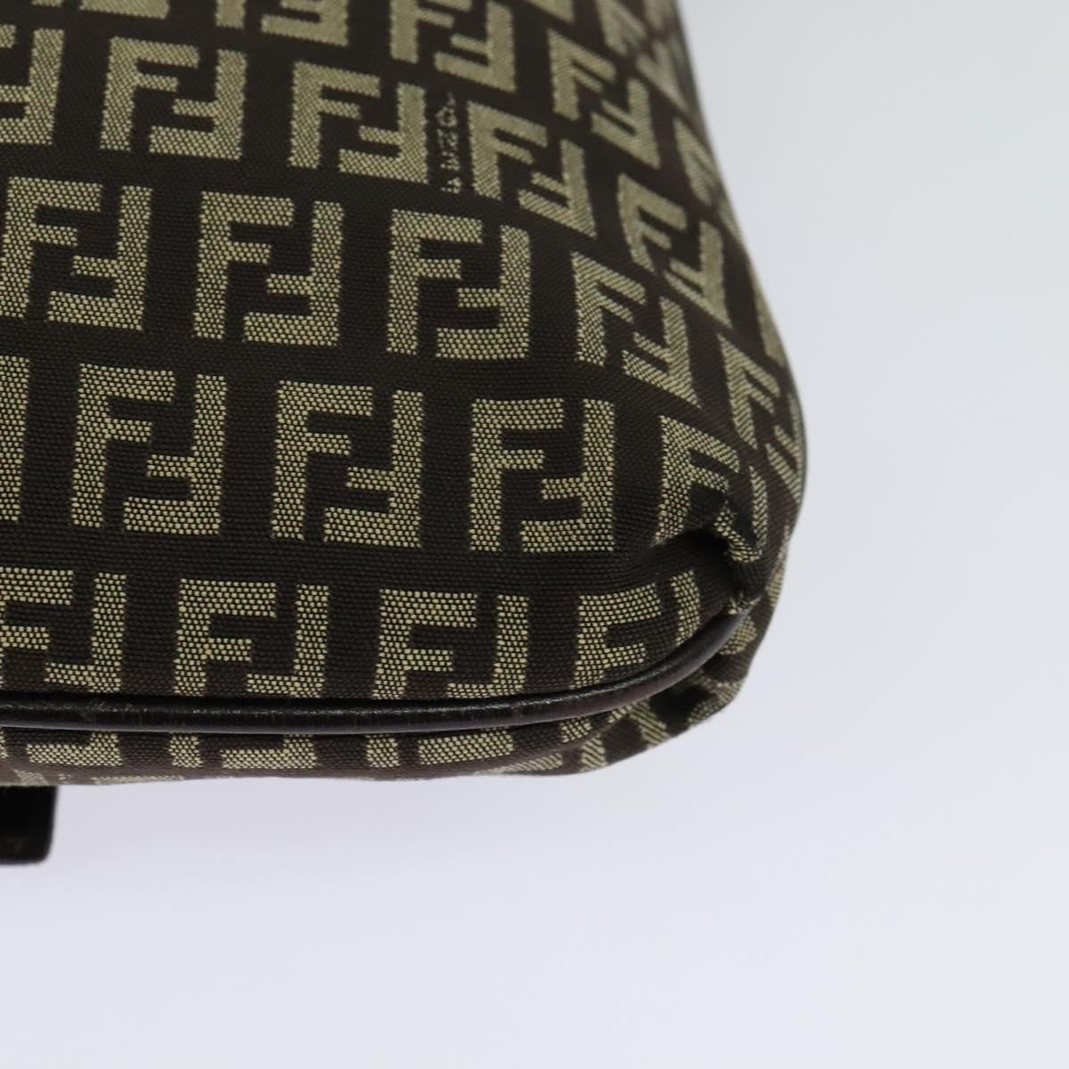 Fendi Mamma Baguette Shoulder Bag Canvas, BROWN, CANVAS, Shoulder bag
