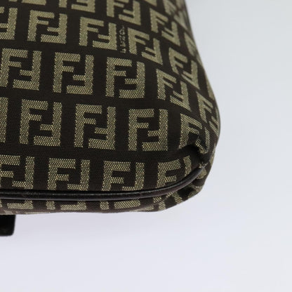 Fendi Mamma Baguette Shoulder Bag Canvas, BROWN, CANVAS, Shoulder bag