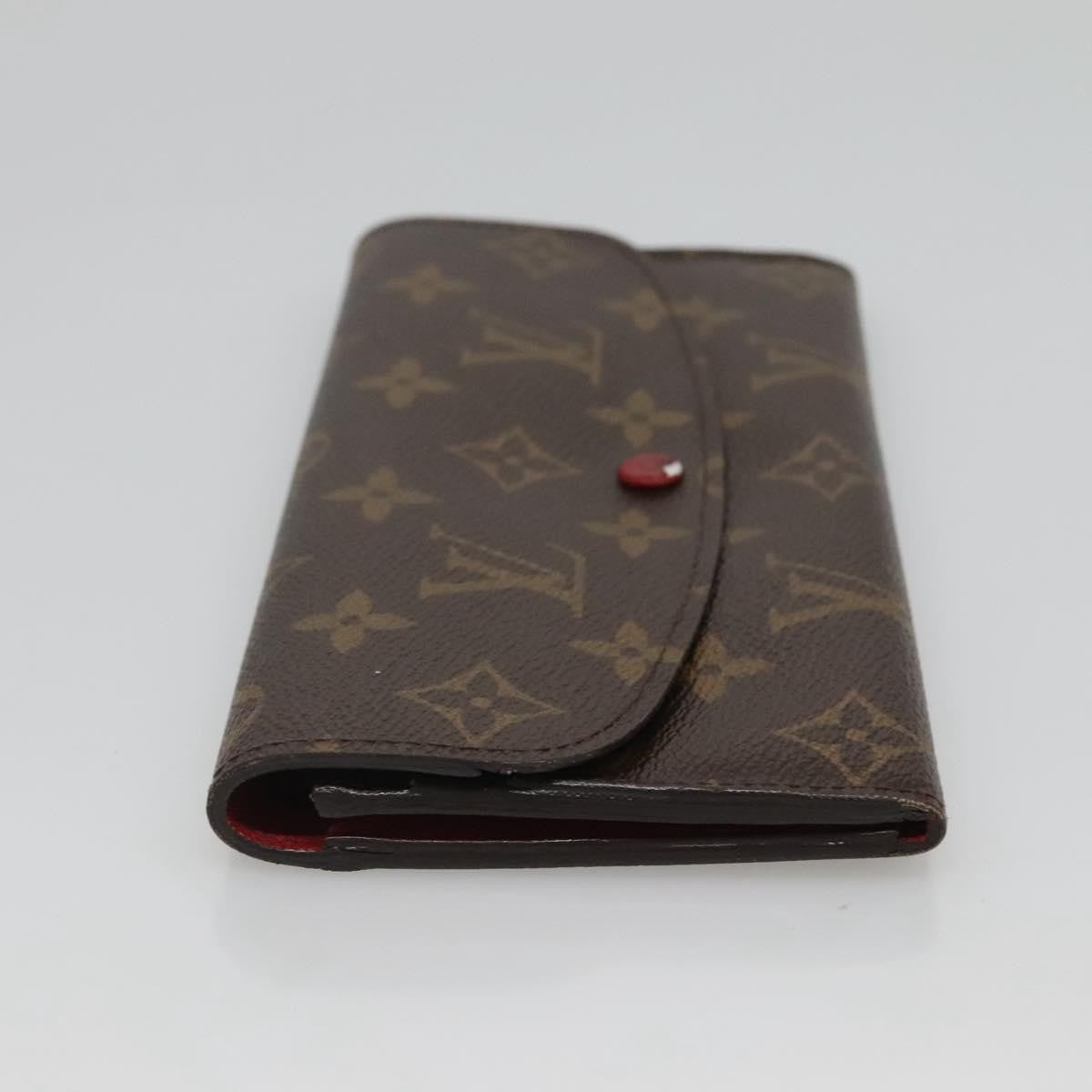 Louis Vuitton Emilie Wallet Monogram Canvas, Red, Canvas, Wallet