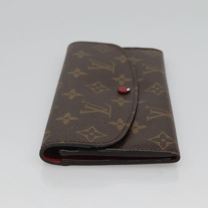 Louis Vuitton Emilie Wallet Monogram Canvas, Red, Canvas, Wallet