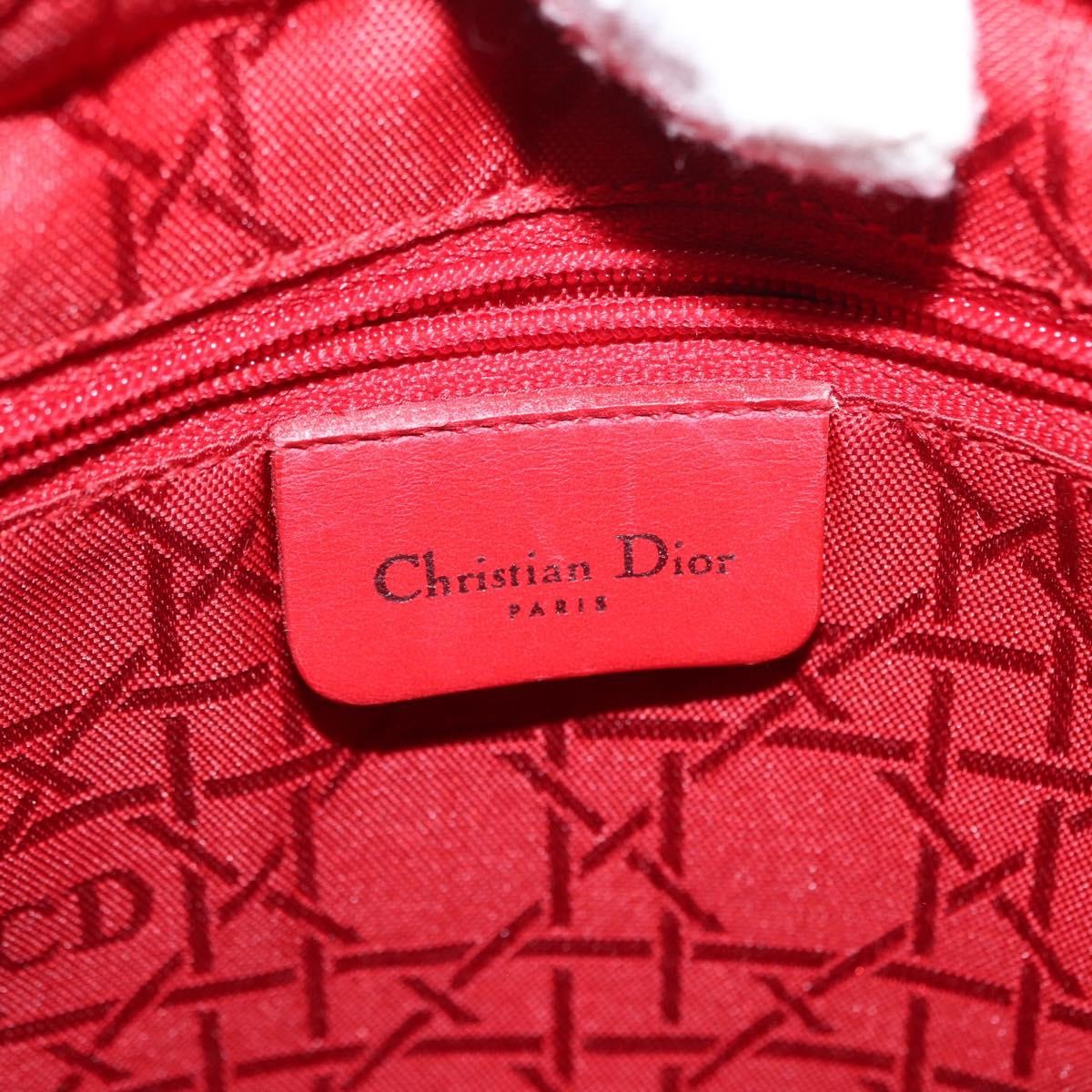 Christian Dior Vintage Lady Dior Bag Cannage Quilt Nylon, BLACK, NYLON, Handbag