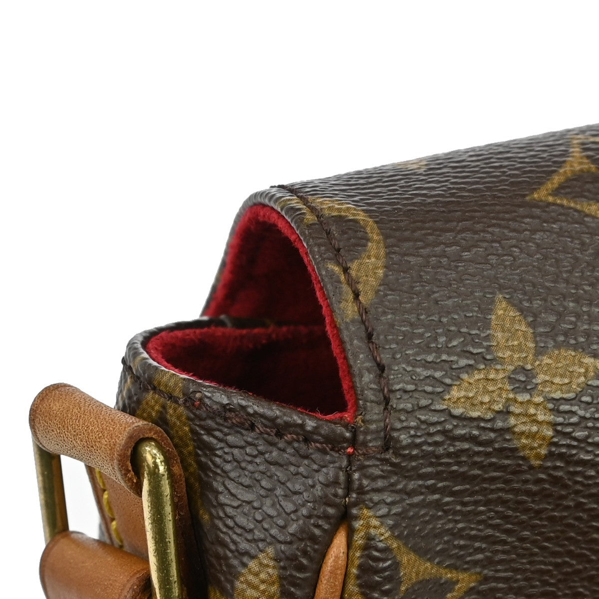 Louis Vuitton Tambourine Handbag Monogram Canvas, Brown, Canvas, Shoulder Bag