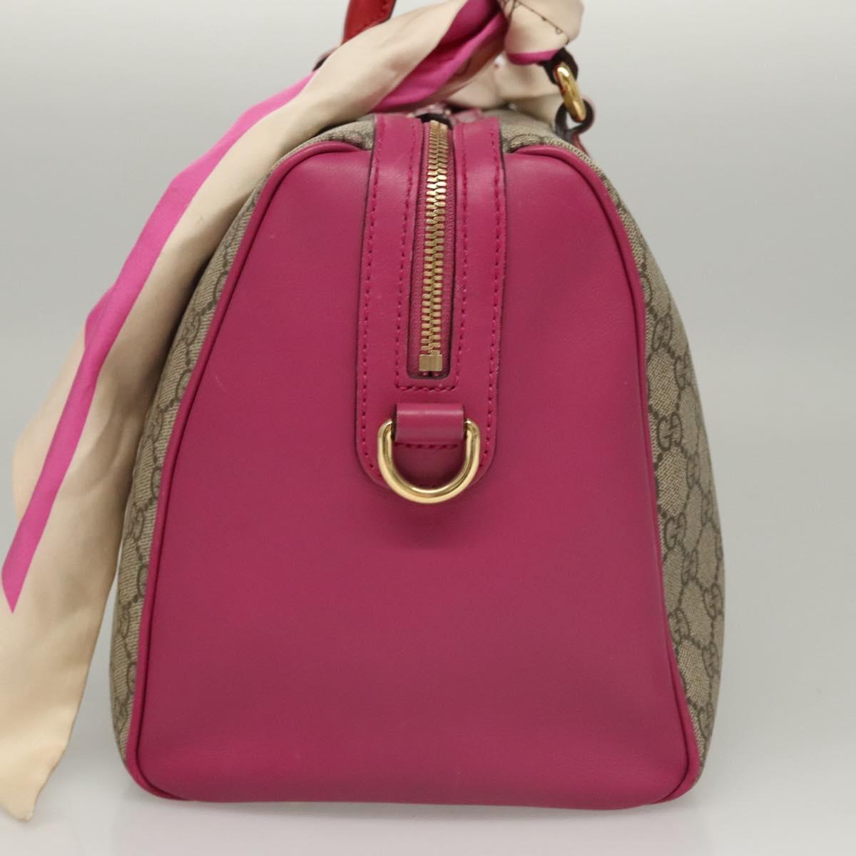 Gucci Convertible Boston Bag Embroidered GG Coated Canvas, BEIGE, CANVAS, Travel bag