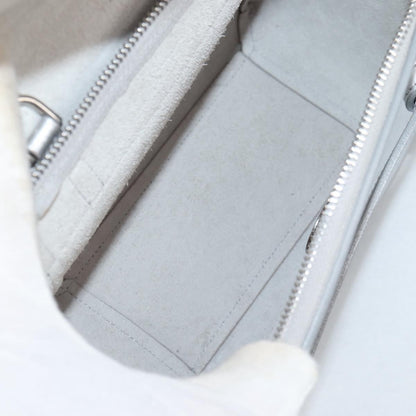 Celine Belt Bag Textured Leather, SILVER, LEATHER, Shoulder bag