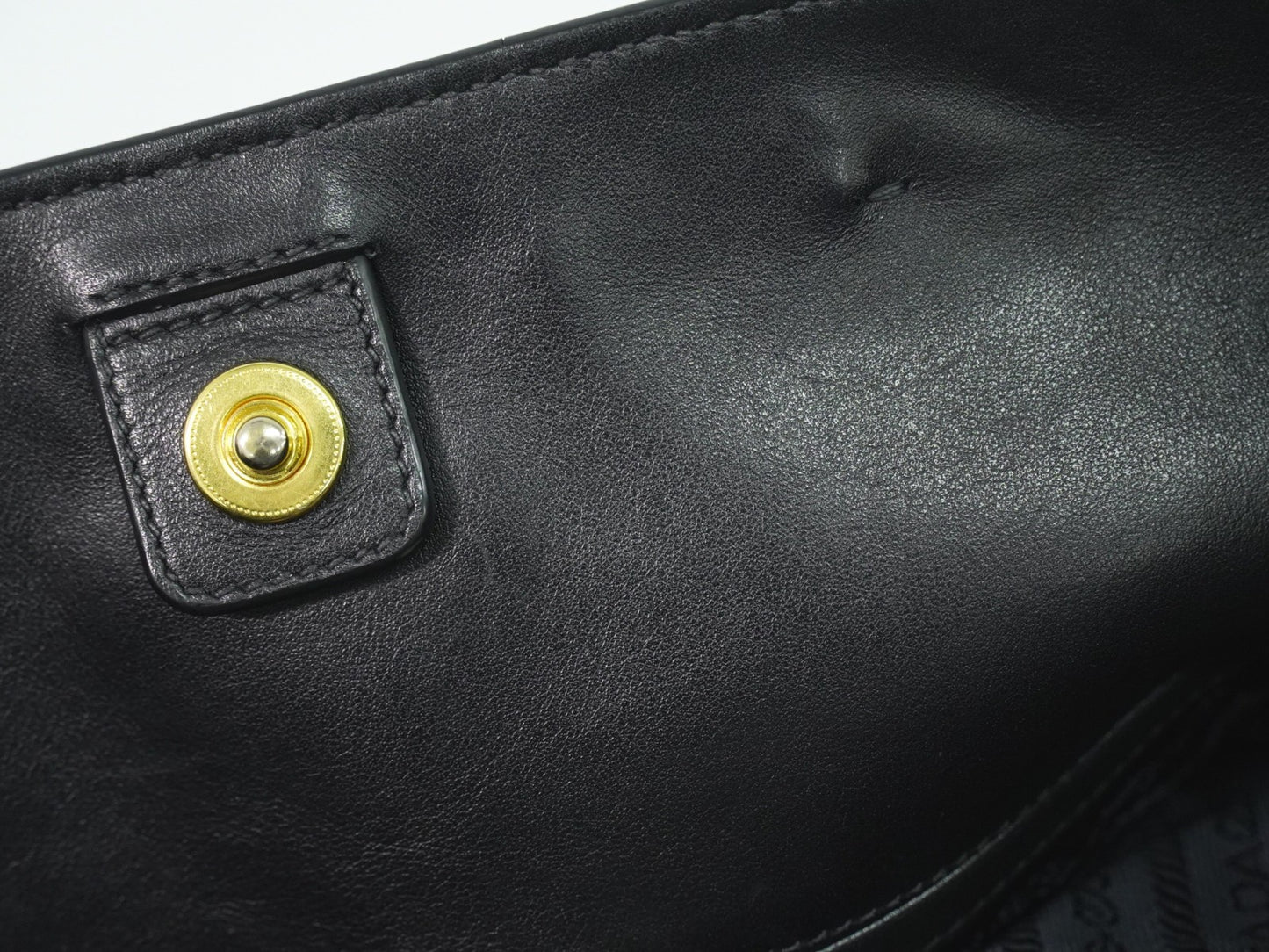 Prada Convertible Shopper Tote Soft Calf, BLACK, LEATHER, Tote bag
