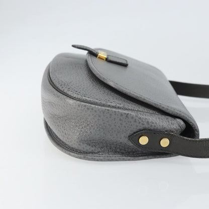 Christian Dior CD Shoulder bag Leather, GRAY, LEATHER, Shoulder bag