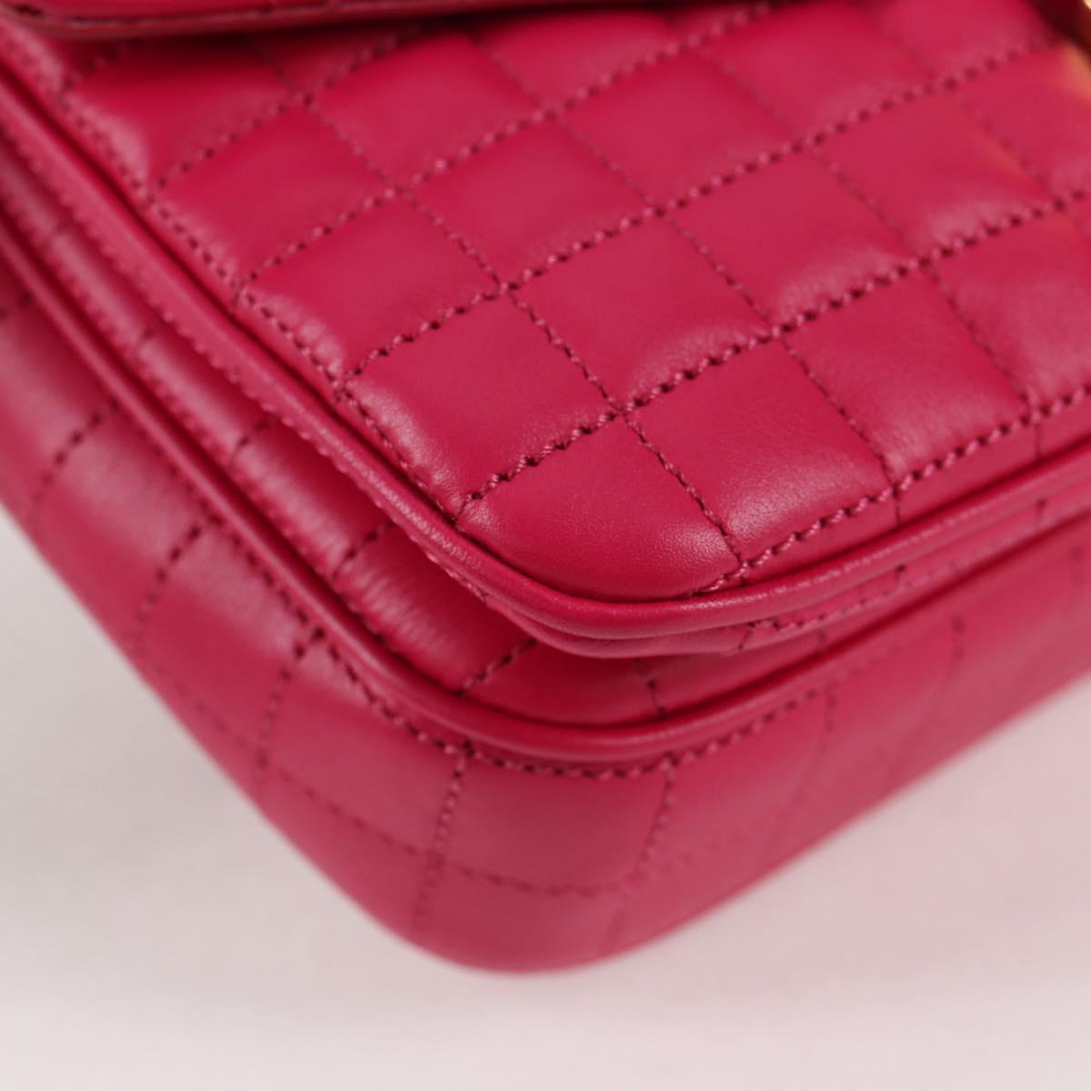 Celine C Bag Quilted Leather, PINK, LEATHER, Handbag