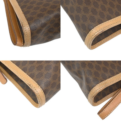 Celine Macadam Pochette Canvas and Leather, Brown, Canvas, Clutch
