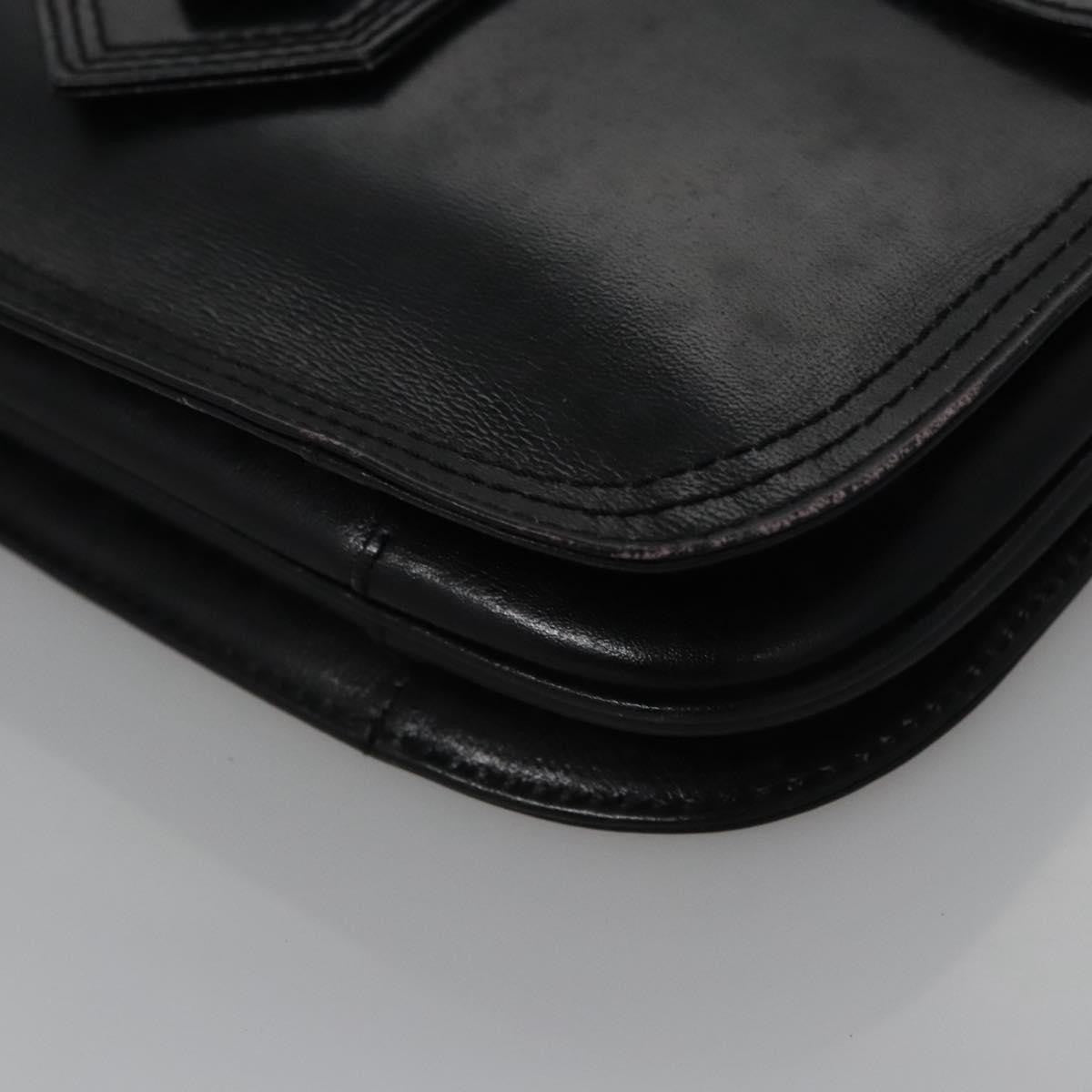 Saint Laurent Vintage Shoulder Bag Leather, BLACK, LEATHER, Shoulder bag