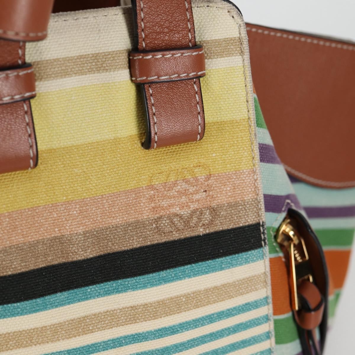 Loewe Hammock Bag Printed Canvas, MULTICOLOUR, CANVAS, Handbag