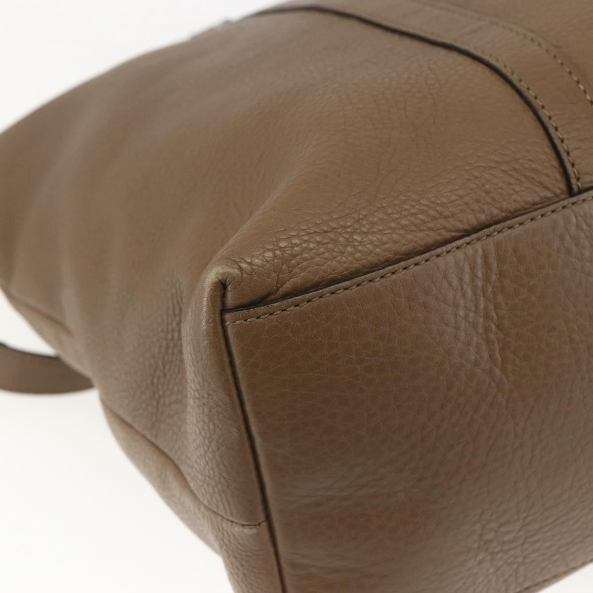 Gucci Vintage tote Leather, BROWN, LEATHER, Tote bag
