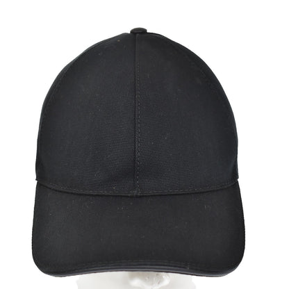 Gucci Web Baseball Cap GG Canvas, BLACK, CANVAS, Head accessory