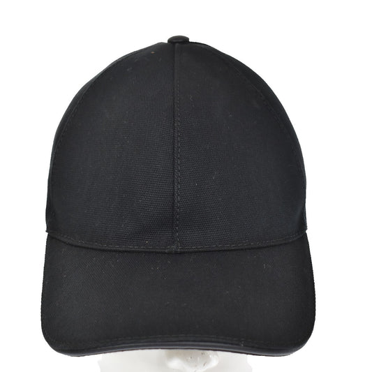 Gucci Web Baseball Cap GG Canvas, BLACK, CANVAS, Head accessory