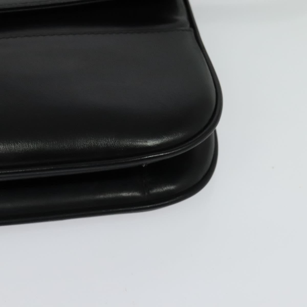 Bally Vintage Shoulder Bag Leather, Black, Leather, Shoulder Bag
