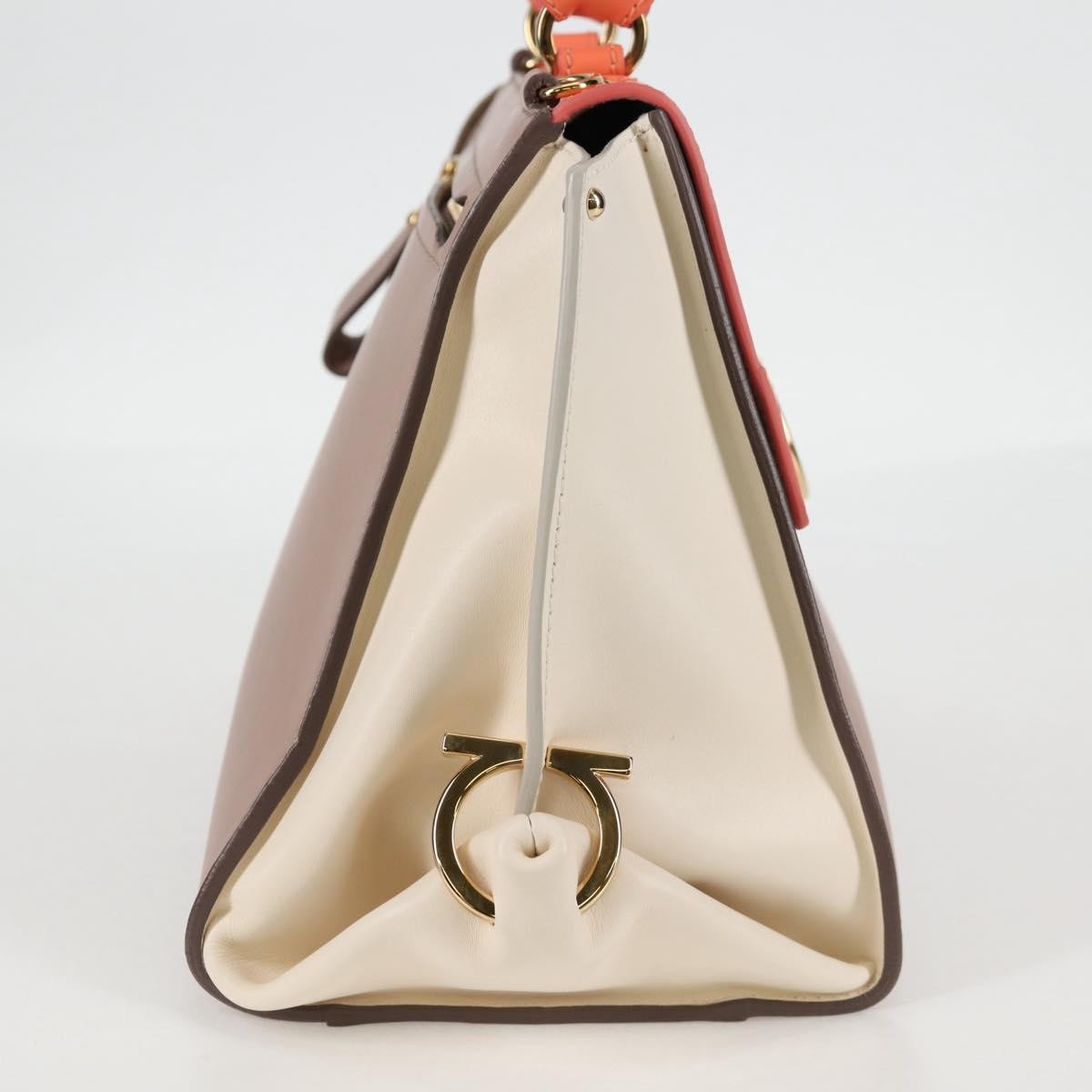 Salvatore Ferragamo Sofia Satchel Leather, PINK, LEATHER, Handbag