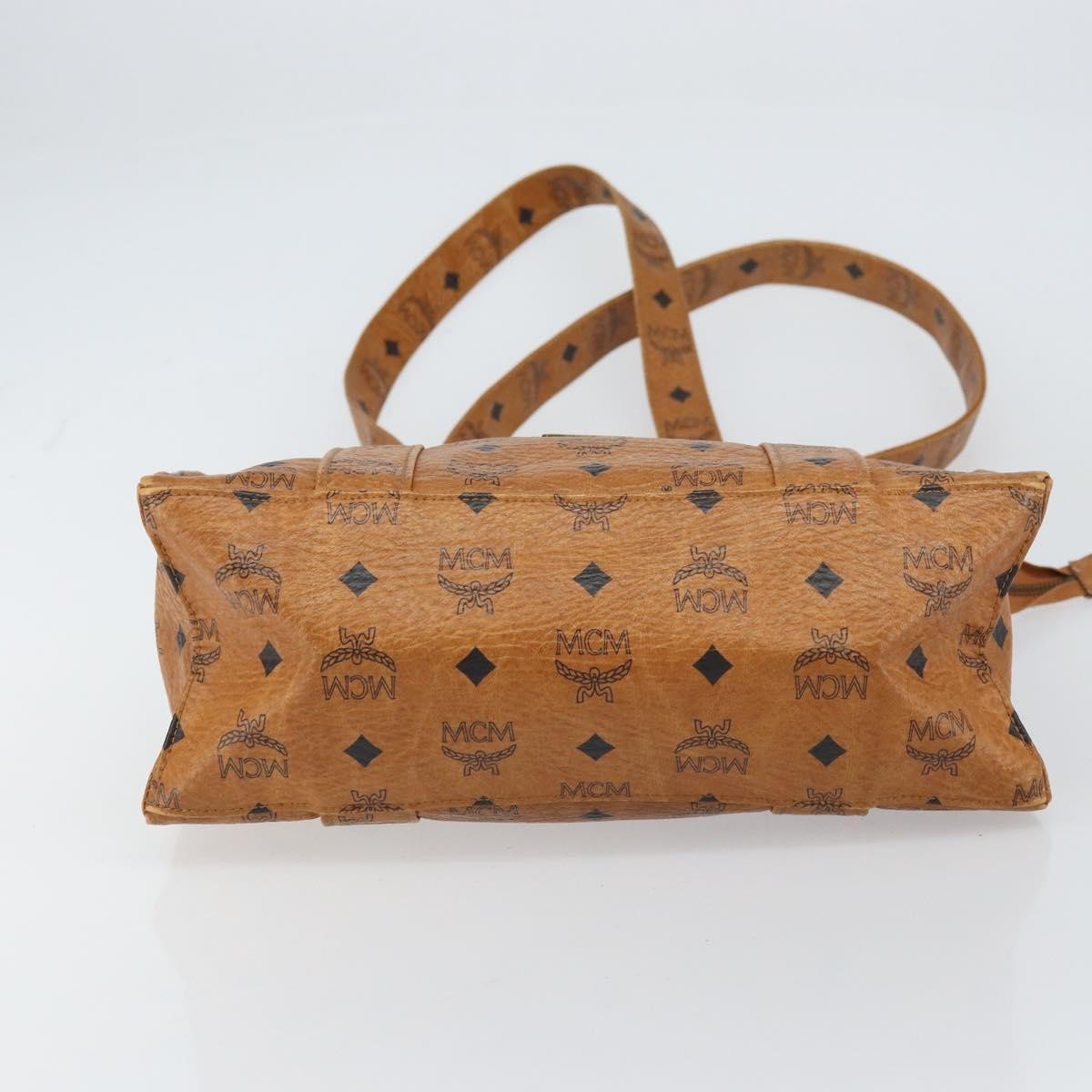MCM Vintage Visetos Tote bag Canvas, BROWN, CANVAS, Tote bag